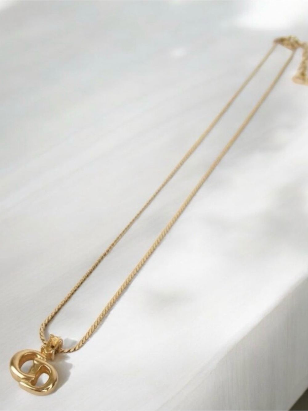 Christian Dior Signature Logo Necklace- 15β-17β π₯π€© - Picture 3 of 17